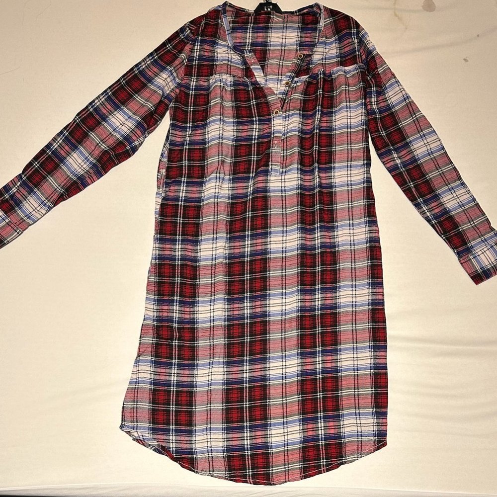 Women's Plaid Shirt Dress